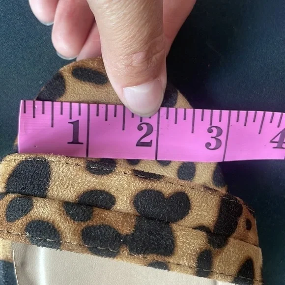 Qupid heels WOMENS SIZE 10 brown cheetah print - Picture 10 of 12